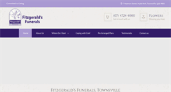 Desktop Screenshot of fitzgeraldsfunerals.com.au