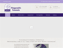 Tablet Screenshot of fitzgeraldsfunerals.com.au